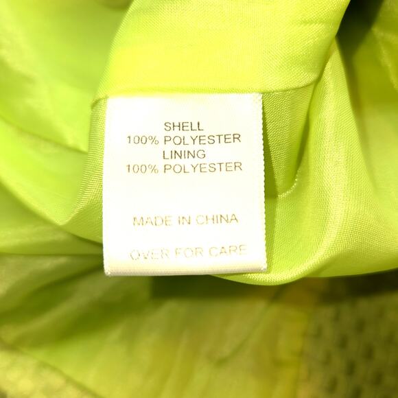 Zoda 10 Women's Blazer Lime Green Suit Coat Misses Size Medium M Jacket - Picture 3 of 5